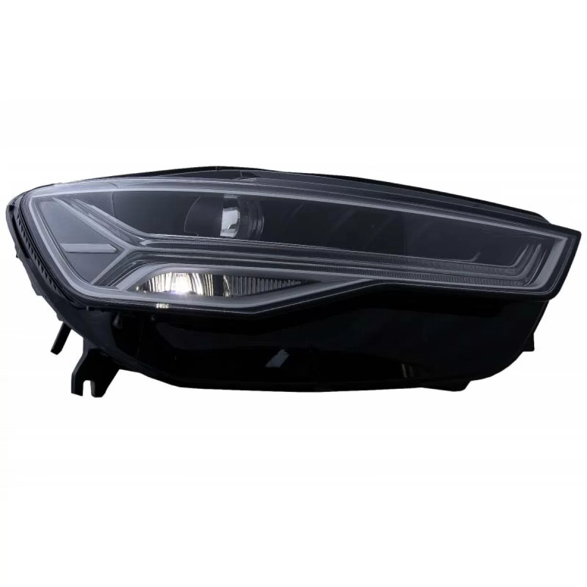 Fari Anteriori Full LED Matrix con Segnale Dinamico Neri per Audi A6 4G C7