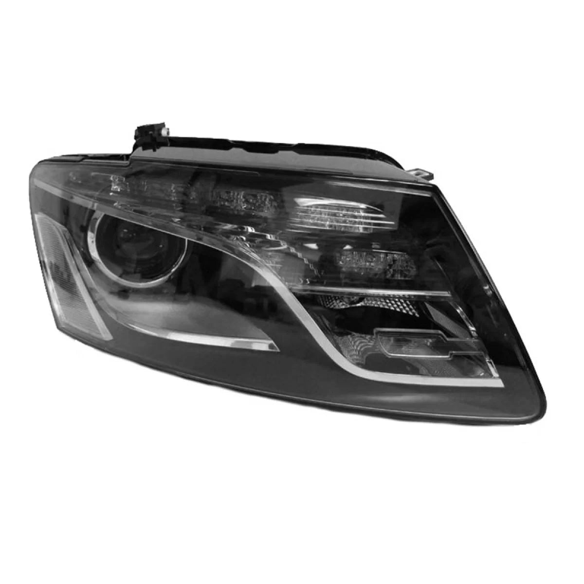 Fari Anteriori con Luci Diurne H7 Neri con Motorino Audi Q5 8R 08-12