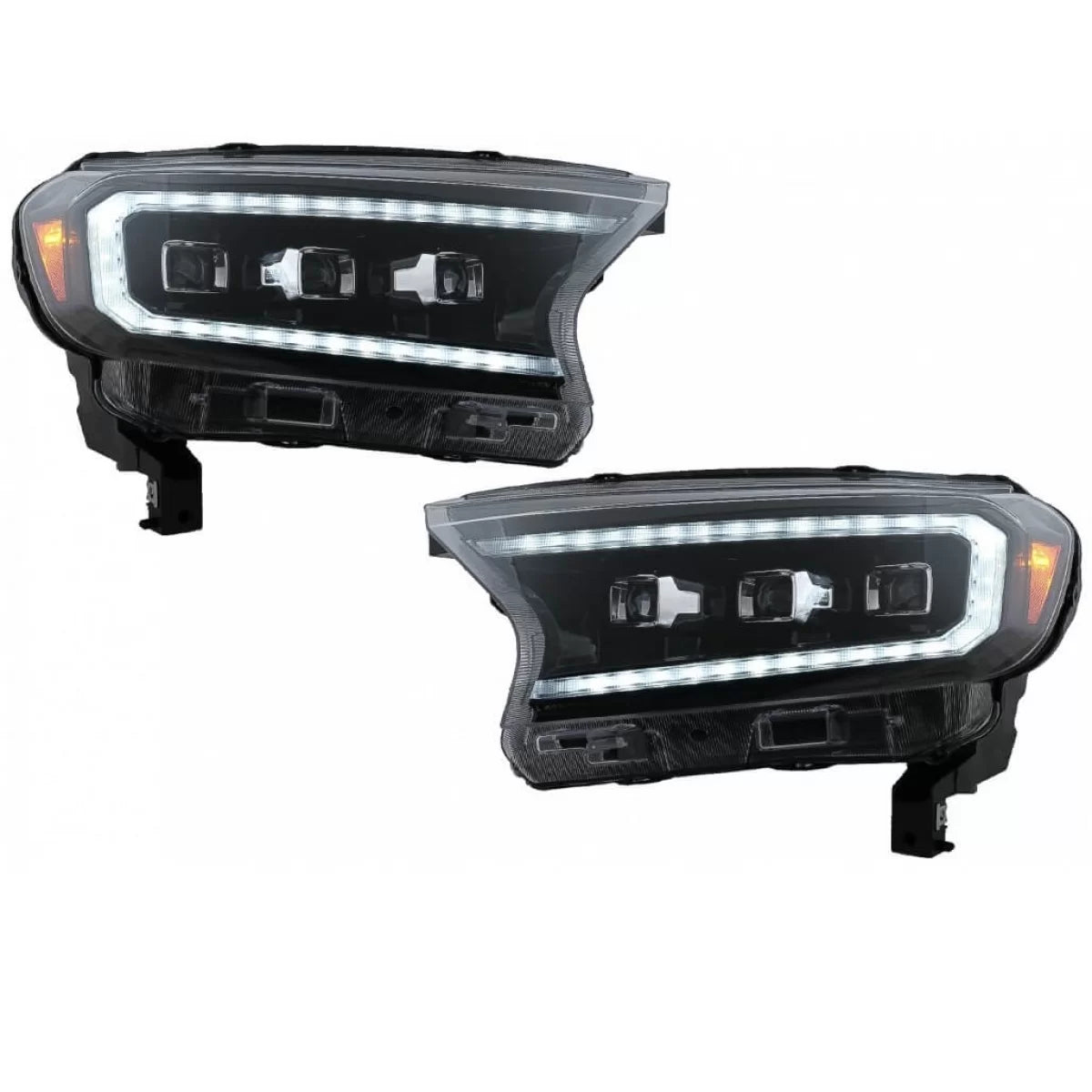 Fari Anteriori Full LED con DRL Dinamico e Motor Ford Ranger 15-20