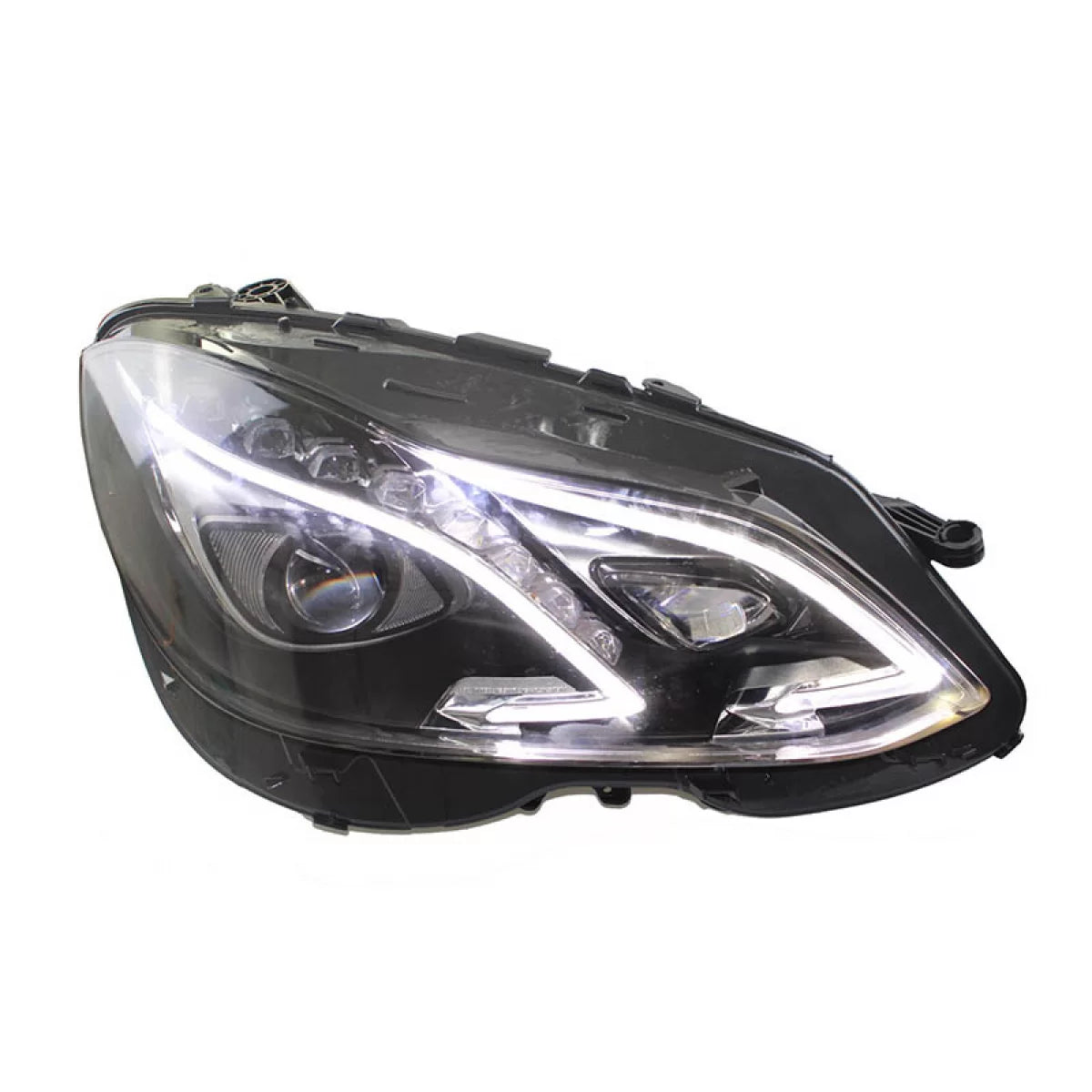 Fari Anteriori Full LED con DRL Neri Facelift W212 Mercedes Classe E 09-13