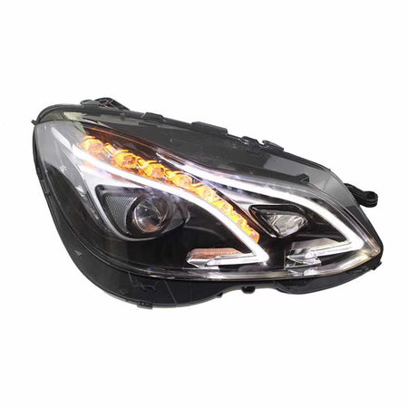 Fari Anteriori Full LED con DRL Neri Facelift W212 Mercedes Classe E 09-13