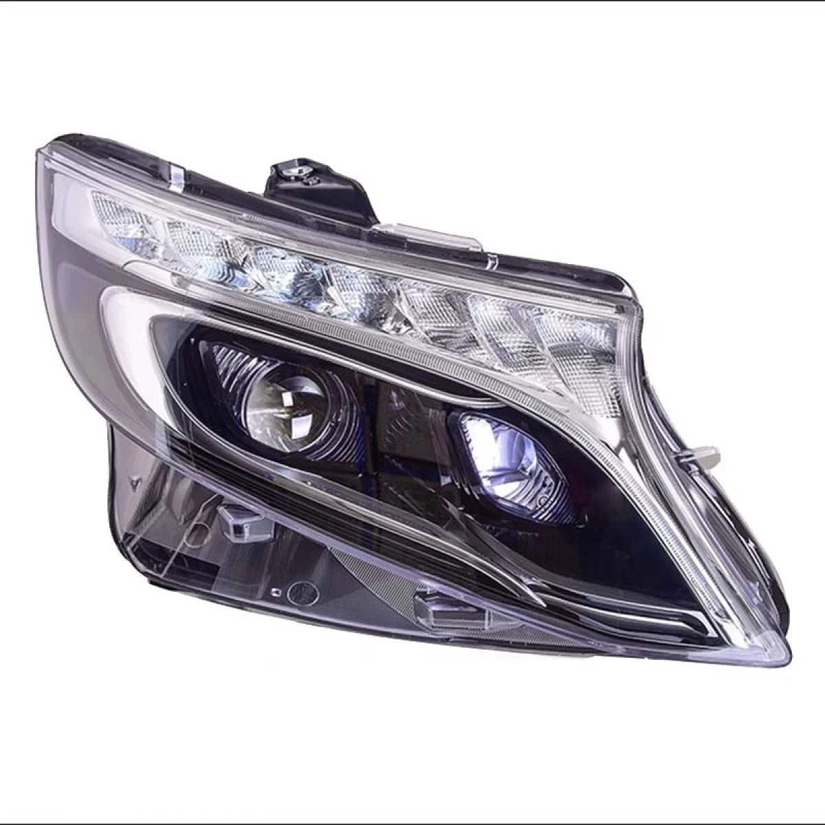Fari Anteriori con DRL LED e Segnale Dinamico Neri con Motorino Mercedes Vito