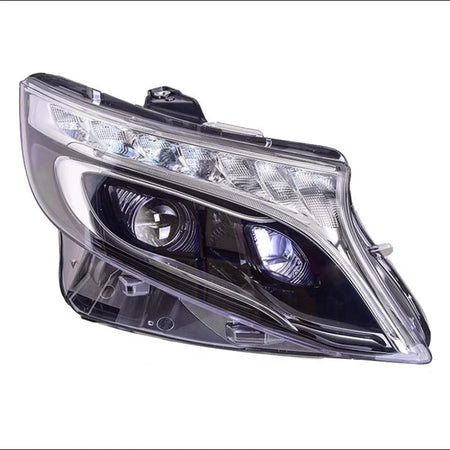 Fari Anteriori con DRL LED e Segnale Dinamico Neri con Motorino Mercedes Vito