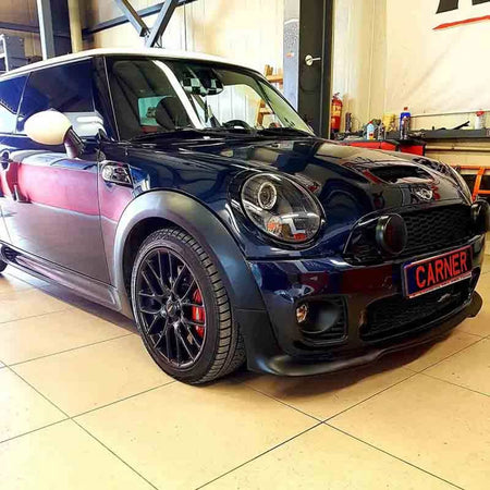 Fari Anteriori Angel Eyes Neri H9 con Motor Mini Cooper R55/56/57/58/59 06-13
