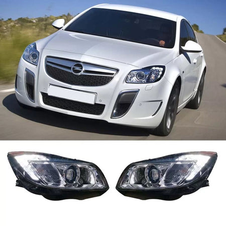 Fari Anteriori con Luci Diurne Opel Insignia 08-12 H7 Nero Carner