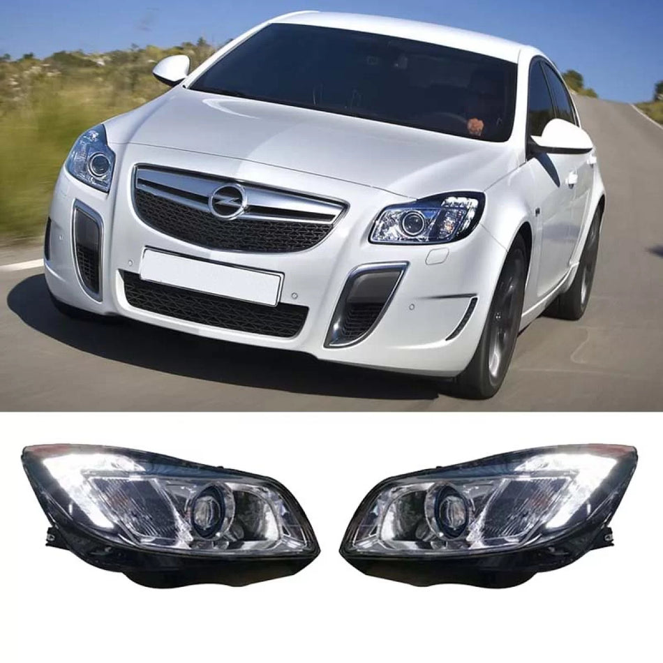 Fari Anteriori con Luci Diurne Opel Insignia 08-12 H7 Nero Carner