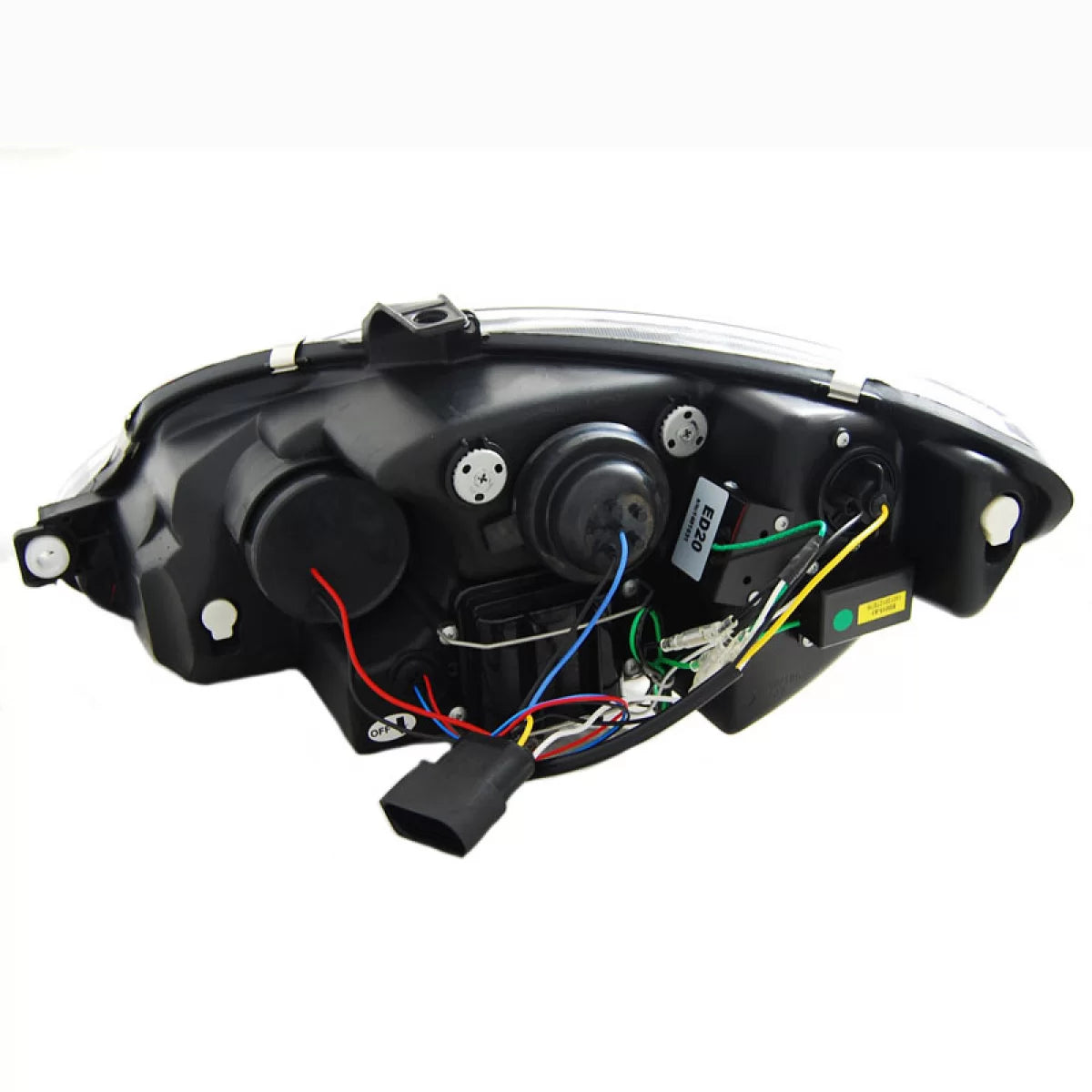 Fari Anteriori Set con Luci Diurne Seat Leon 1P 09-13 Facelift DRL Nero