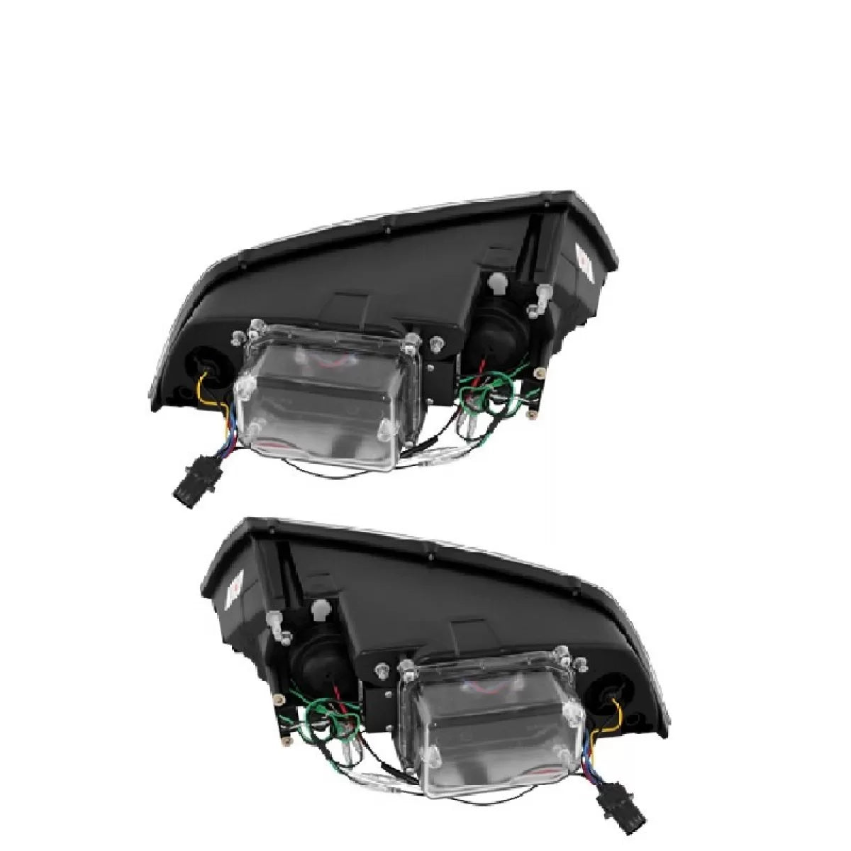 Fari Anteriori con Luci Diurne DRL Nero H7/h1 per Skoda Octavia 1Z 04-08