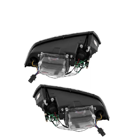 Fari Anteriori con Luci Diurne DRL Nero H7/h1 per Skoda Octavia 1Z 04-08
