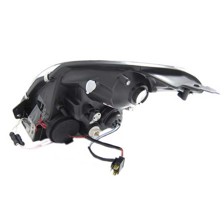 Fari Anteriori Neri CCFL Angel Eyes H1 per Suzuki Swift 05-10