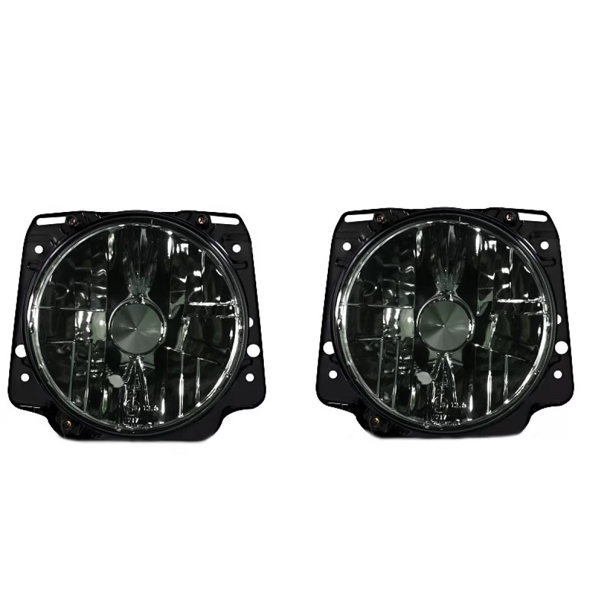 Fari Anteriori Fumé Vetro Chiaro H4 Manuali per Volkswagen Golf 2 83-92
