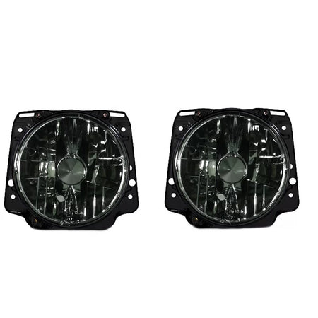 Fari Anteriori Fumé Vetro Chiaro H4 Manuali per Volkswagen Golf 2 83-92