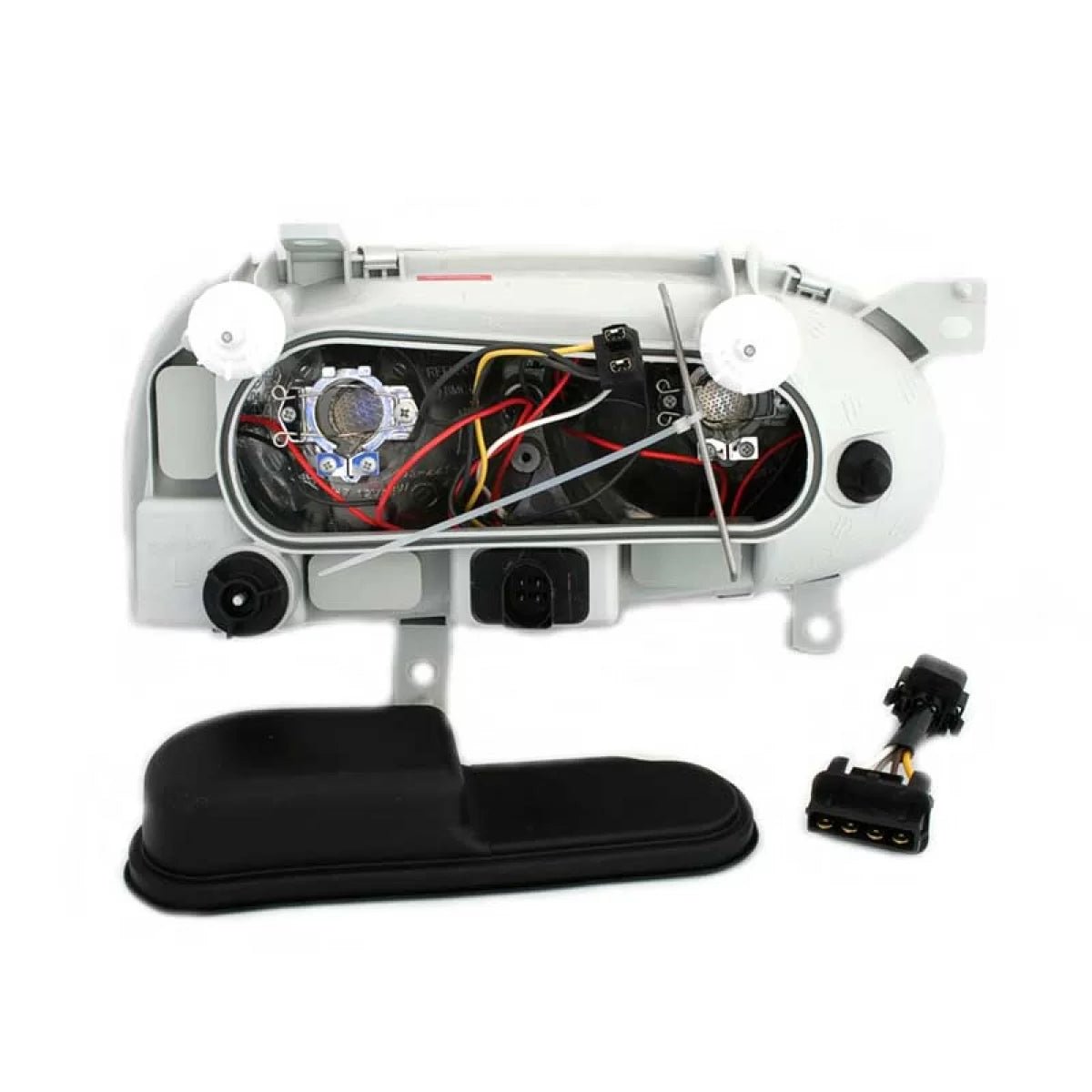 Fari Anteriori Angel Eyes Neri H7 per Volkswagen Golf 3 92-98