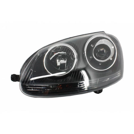 Fari Anteriori Neri con Proiettore H7 per Volkswagen Golf V 03-08 GTI R32
