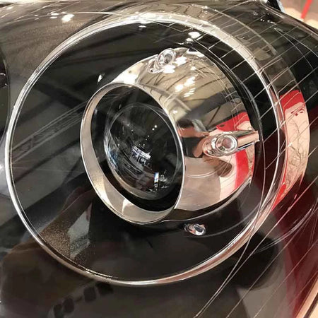 Fari Anteriori Neri con Proiettore H7 per Volkswagen Golf V 03-08 GTI R32