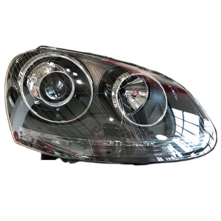 Fari Anteriori Neri con Proiettore H7 per Volkswagen Golf V 03-08 GTI R32