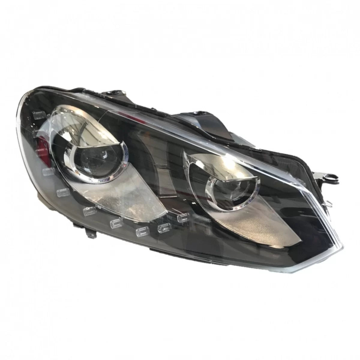 Fari Anteriori Neri H7 con Motore per Volkswagen Golf Vi 08-12 Gtir20