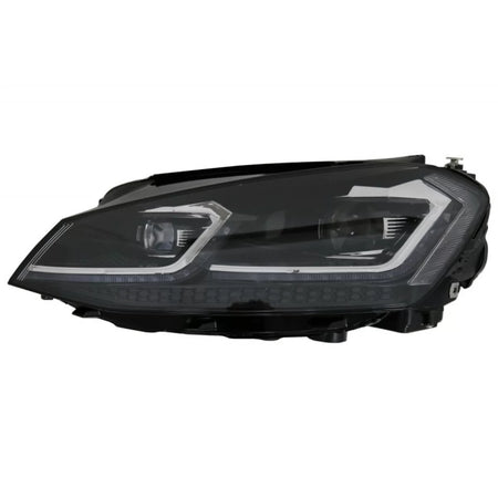 Fari Anteriori Set Nero Argento H7 con Motorino VW Golf Vii 12-17 Look 7.5 GTI