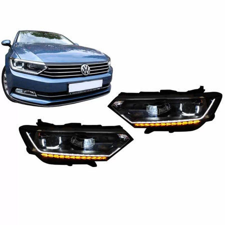Fari Anteriori Full LED Matrix con Segnale Dinamico R-line VW Passat B8 15+