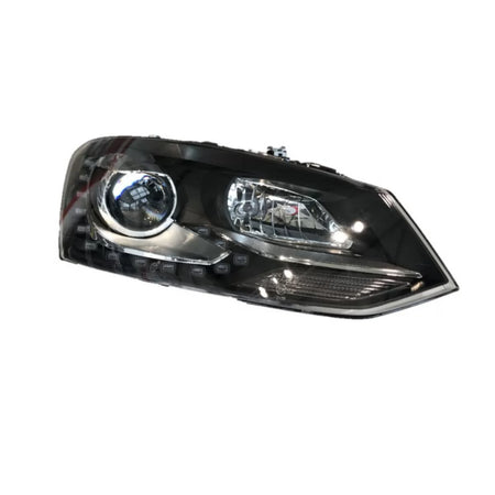 Fari Anteriori con Motore DRL GTI R-look Nero/argento H7 per VW Polo 6r/6c 09-17