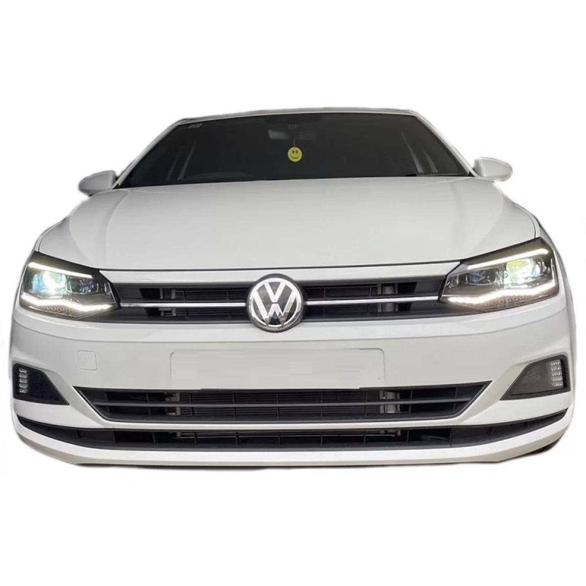 Fari Anteriori con DRL LED Tubo GTI Look Nero Argento Xenon con Motor Carrier