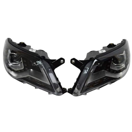 Fari Anteriori con DRL Neri H7 per Volkswagen Tiguan MK1 07-11