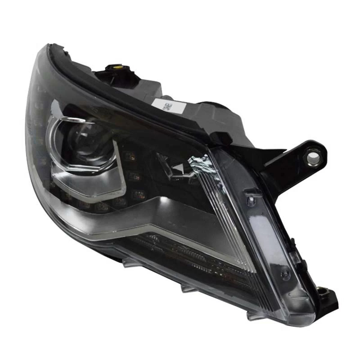 Fari Anteriori con DRL Neri H7 per Volkswagen Tiguan MK1 07-11