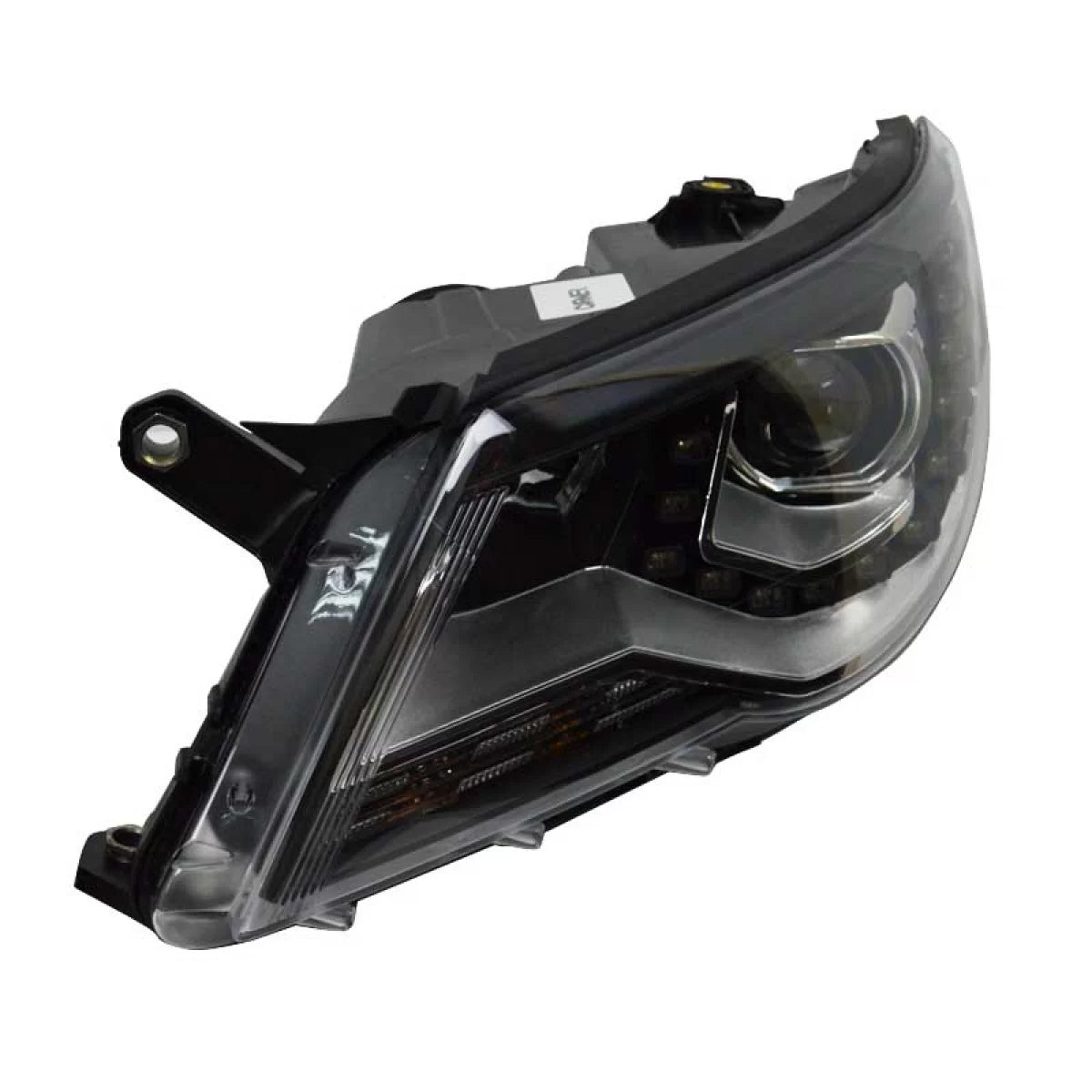 Fari Anteriori con DRL Neri H7 per Volkswagen Tiguan MK1 07-11