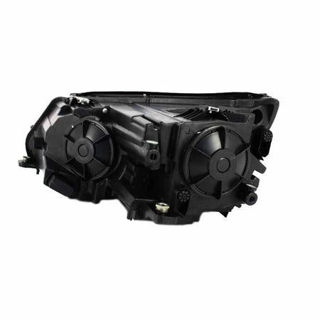 Fari Anteriori con Luci Diurne Neri H7/h7 con Motore per VW Tiguan MK1 11-15