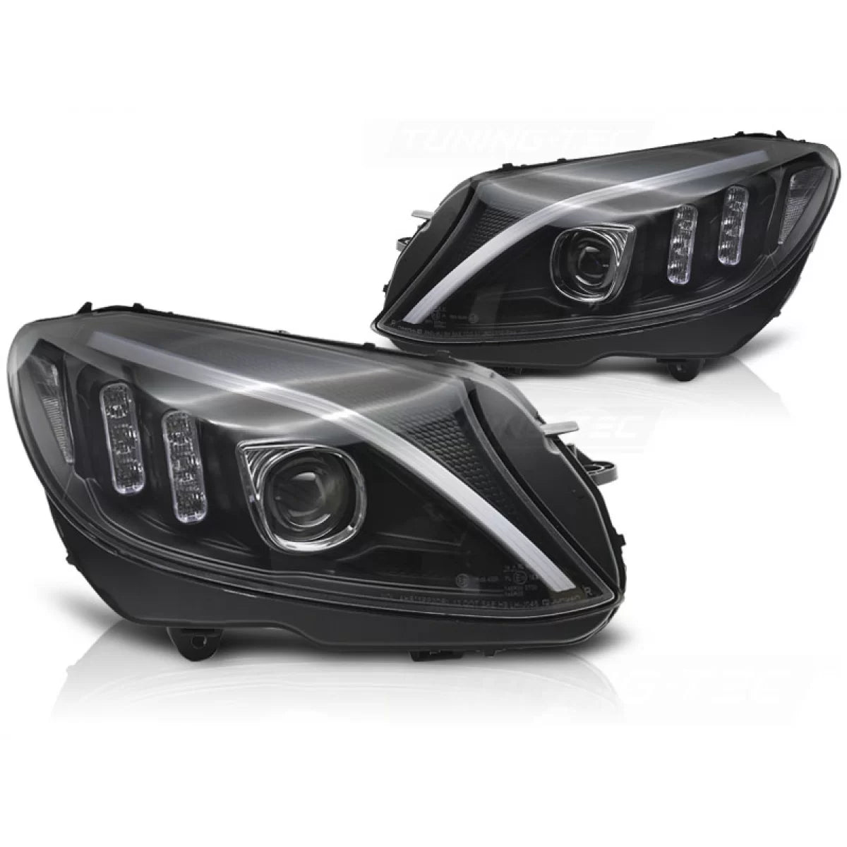 Faro Anteriore LED Nero per Mercedes W205 14-18