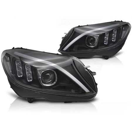 Faro Anteriore LED Nero per Mercedes W205 14-18