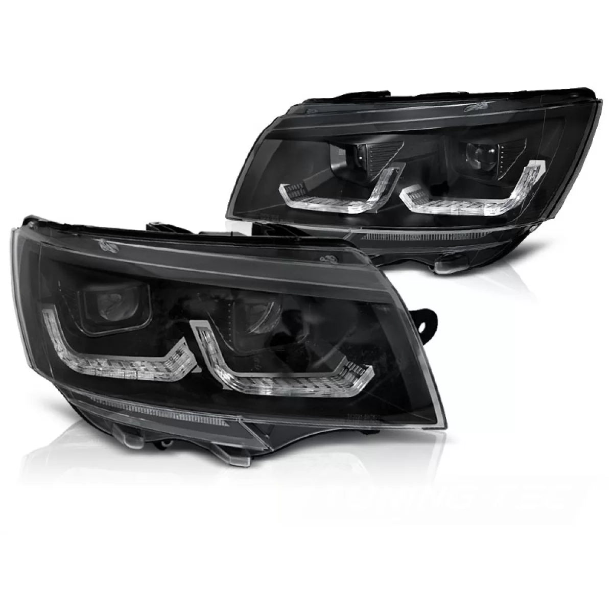 Fari Tubolari Luci Diurne Neri Anteriori VW T6.1 20>