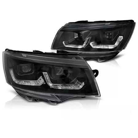 Fari Tubolari Luci Diurne Neri Anteriori VW T6.1 20>