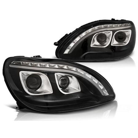 Fari Tubi Luce Neri Anteriori Mercedes S-klasa W220 09.98-05.05