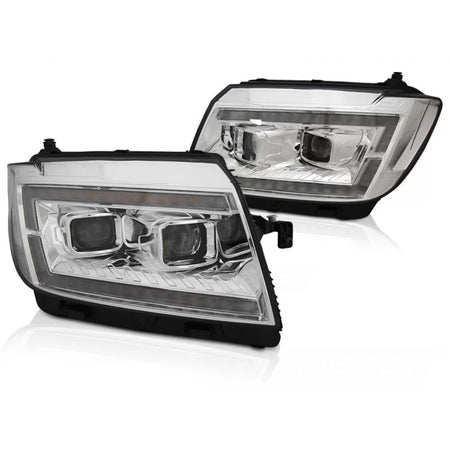 Fari Tubi Luce Diurna Cromati Anteriori VW Crafter Ii 2017