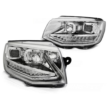Fari Tubo Luce Diurna Cromato Anteriore VW T6 15-19