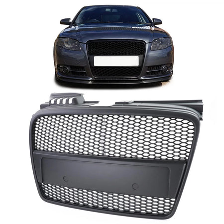 Griglia Nido D'ape Nera Anteriore per Audi A4 B7 04-07 Cabriolet