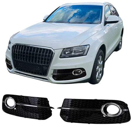 Griglia a Nido D'ape Paraurti Anteriore Nero Lucido per Audi Q5 8R 12-16