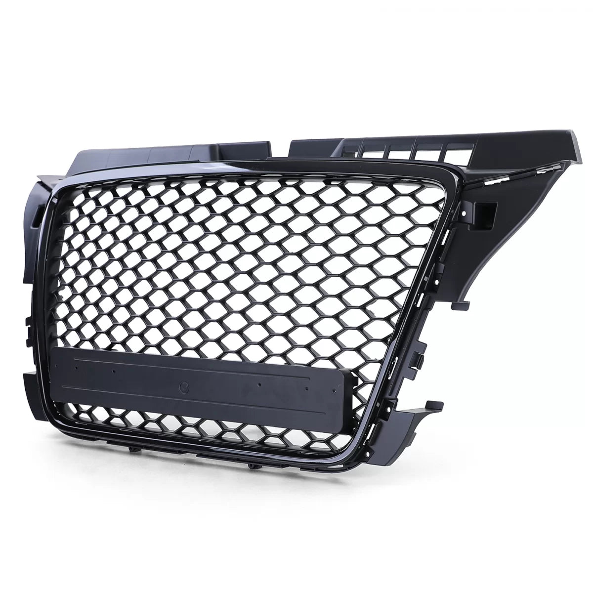 Griglia Radiatore Sportiva Nido D'ape Nero Lucido Opaco per Audi A3 8P 08-13