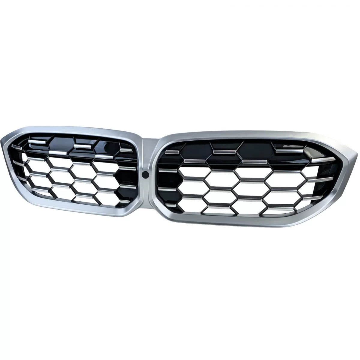 Griglia Nido D'ape Nero Cromato Anteriore per BMW Serie 3 G20 G21 LCI dal 2022