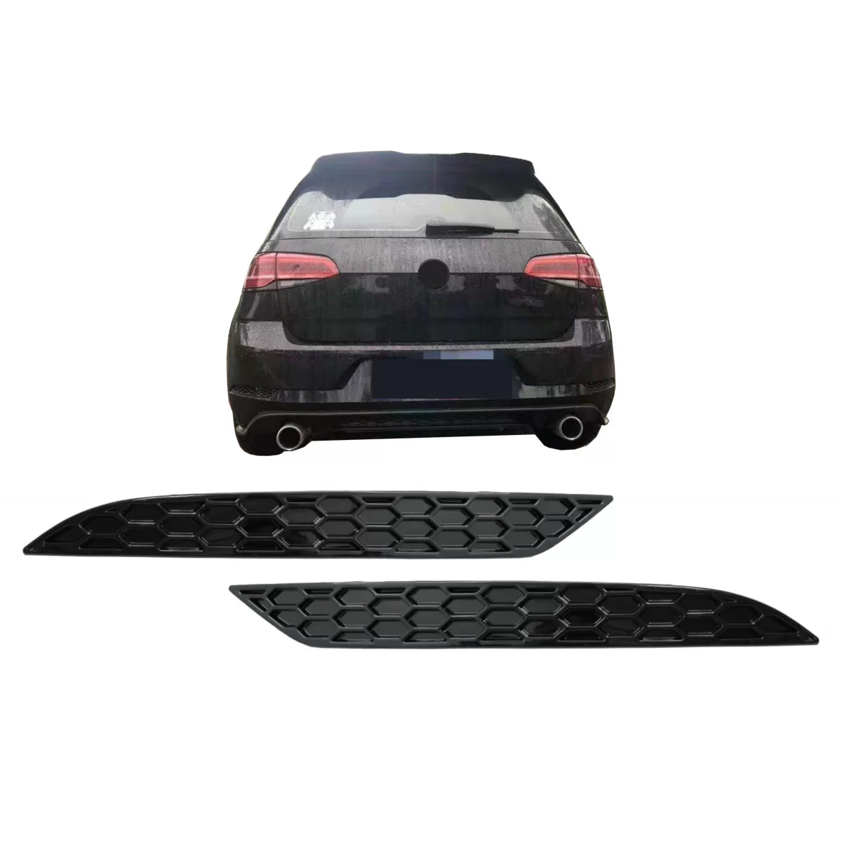 Copertura Riflettore Paraurti Posteriore Honeycomb per Volkswagen Golf 7.5