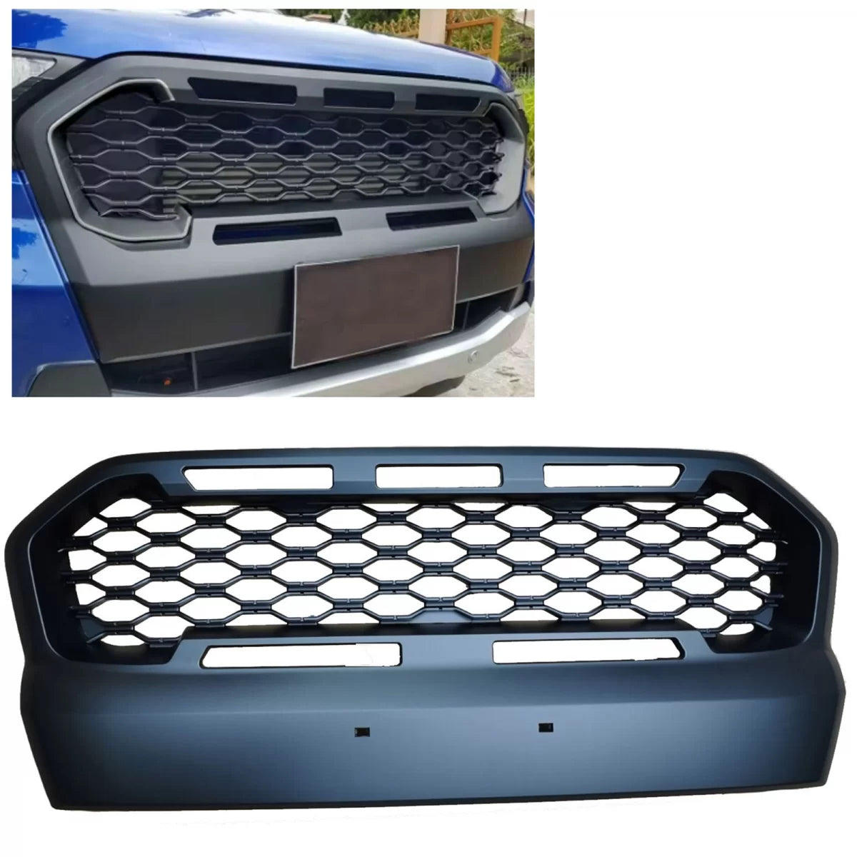 Griglia Sportiva Nido D'ape Nera per Ford Ranger T7 16-19 2.2 3.2