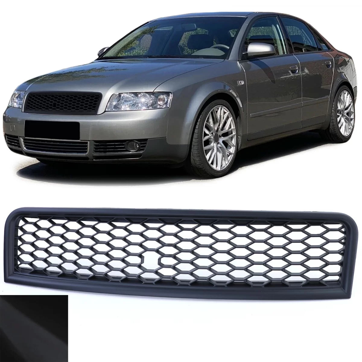 Griglia Anteriore Sportiva Honeycomb per Audi A4 8E 2000-2004 Berlina e Avant