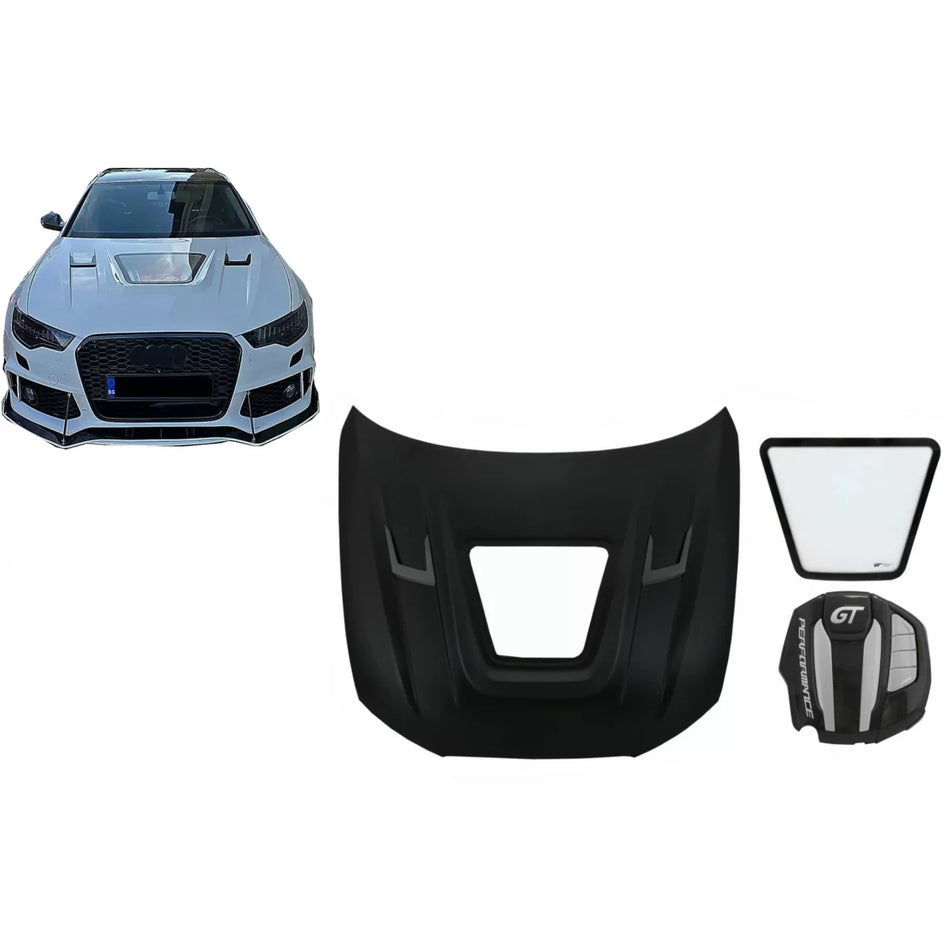Cofano Motore con Copertura per Audi A6 4G C7 2012-2018