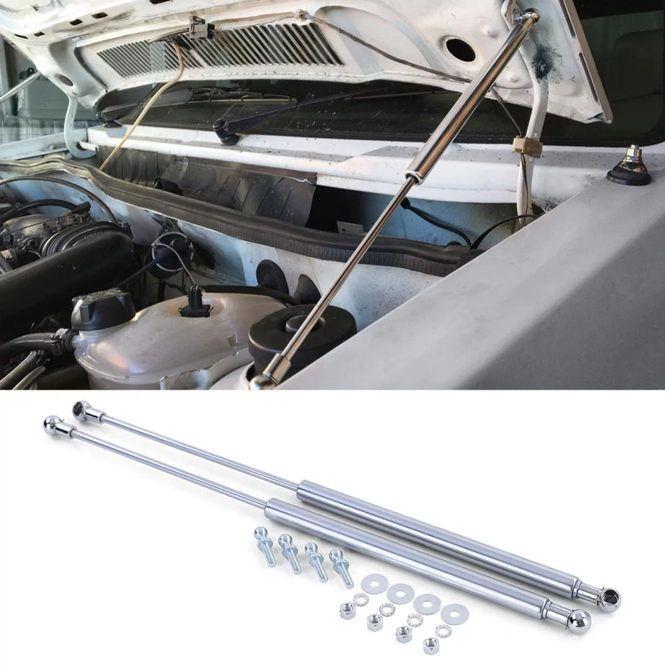 Ammortizzatori Cofano Cromati Anteriori Coppia per Volkswagen Golf 1 Cabrio