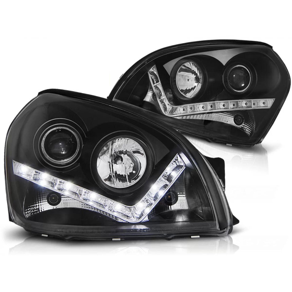 Fanale Diurno Anteriore Nero per Hyundai Tucson 07.04-10