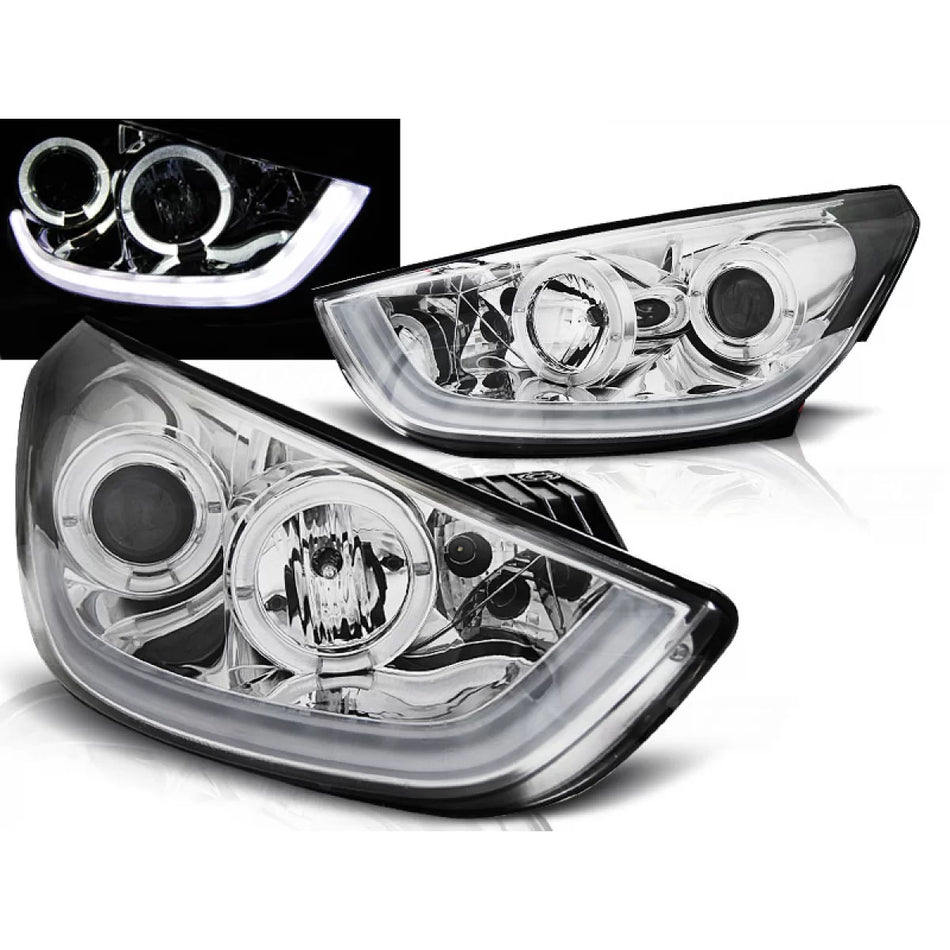 Tubo Luce Cromato Anteriore per Hyundai Tucson IX35 2010-2013