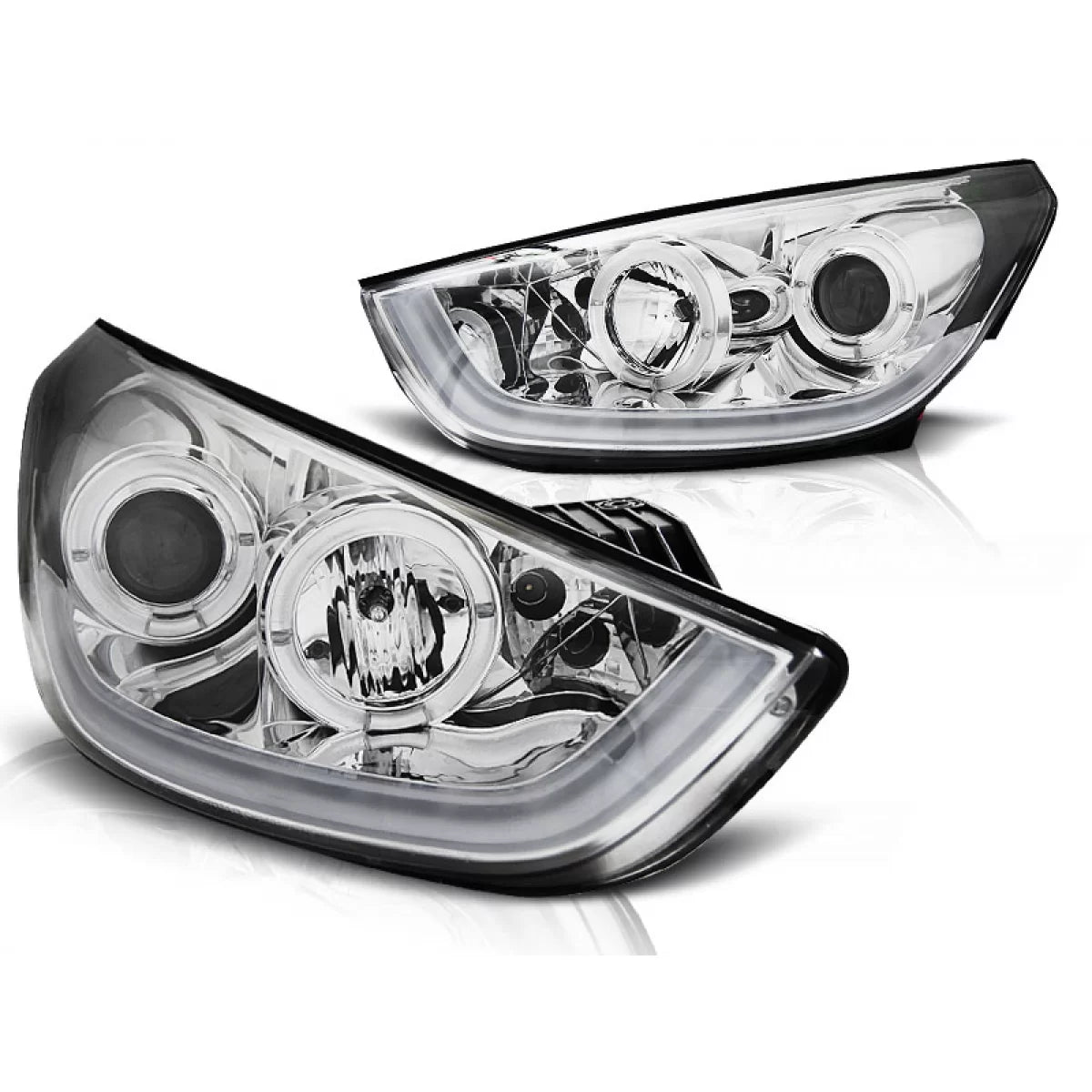 Tubo Luce Cromato Anteriore per Hyundai Tucson IX35 2010-2013