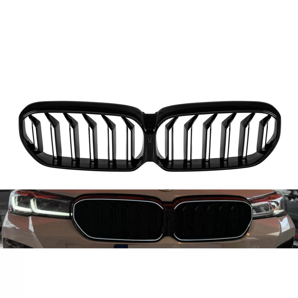 Griglia Anteriore Illuminata Nera per BMW Serie 5 G30 2020-2023