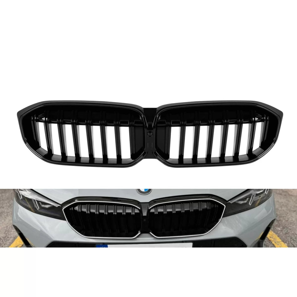 Griglia Anteriore Illuminata Nera Singola Lamella per BMW Serie 3 G20 dal 2023
